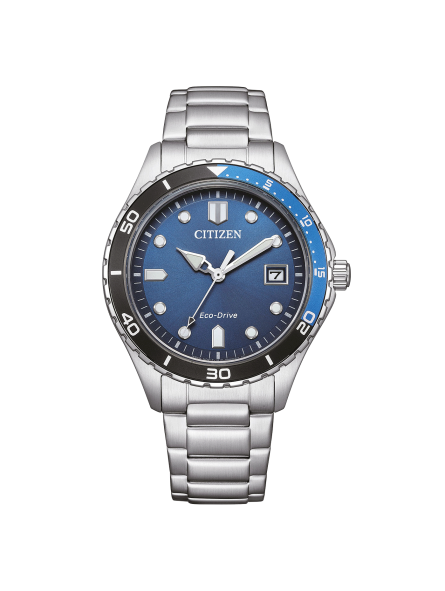 Citizen - Montre Eco-Drive Platform bleu acier - Ref AW1821-89L