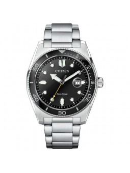 Citizen - Montre Eco-Drive Platform Marine noir acier - Ref AW1760-81E