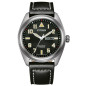 Citizen - Montre Eco-Drive Titanium Military noir titane - Ref BM8560-29EE