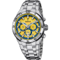 Festina - Montre Chrono Bike jaune acier gris - Ref F20670/4