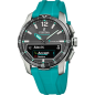 Festina - Montre Connected D gris et bracelet en silicone bleu - Ref F23000/5