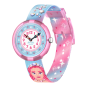 FlikFlak - Montre Sparkle Kingdom rose bleu et bracelet en textile - Ref FBNP214