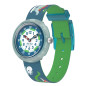 FlikFlak - Montre Time to Discover Living History bleu et bracelet en textile - Ref FBNP229