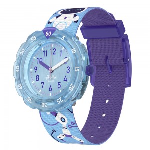FlikFlak - Montre Time to Discover Robotology bleu et bracelet en textile - Ref FPSP070