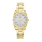 Girl Only - Montre blanc nacre acier doré avec cristaux - Ref 695583