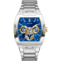 Guess - Montre Phoenix multifonctions bleu acier argenté - Ref GW0456G5