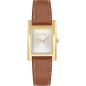 Hugo Boss - Montre Lucy acier doré et bracelet cuir marron - Ref 1502741