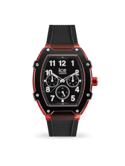 Ice Watch - Montre Boliday noir rouge et bracelet en silicone - Ref 023316