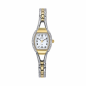 Joalia - Montre blanc et bracelet acier bicolore et strass - Ref 634081