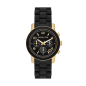 Michael Kors - Montre Runway bracelet en silicone noir - Ref MK7385