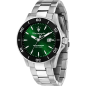 Maserati - Montre Competizione cadran soleillée vert et bracelet en acier gris - Ref R8853100038