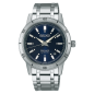 Seiko - Montre Presage bleu et bracelet en acier gris  - Ref SRPL07J1