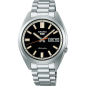 Seiko - Montre 5 Sports noir et bracelet en acier gris - Ref SRPK89K1
