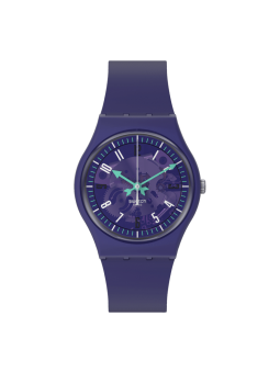 Swatch - Montre Photonic purple et bracelet en silicone violet - Ref SO28V102