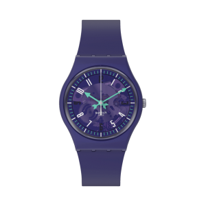 Swatch - Montre Photonic purple et bracelet en silicone violet - Ref SO28V102