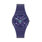 Swatch - Montre Photonic purple et bracelet en silicone violet - Ref SO28V102