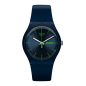 Swatch - Montre Blue rebel et bracelet en silicone bleu foncé - Ref SO29N704