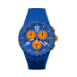 Swatch - Montre Primarily Blue et bracelet silicone bleu - Ref SUSN419