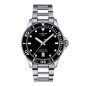 Tissot - Montre Seastar 1000 noir et bracelet mailles grises - Ref T1204101105100