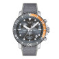 Tissot - Montre Seastar Chronograph 1000 et bracelet tissu gris - Ref T1204171708101