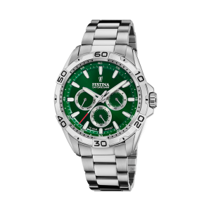 Festina - Montre Multifonction vert acier - Ref F20623/3