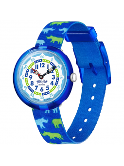 FlikFlak - Montre Rhinoféroce Goes Wild bleu bracelet textile - Ref FBNP174