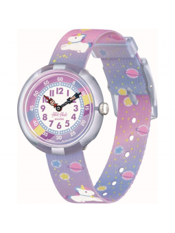 FlikFlak - Montre Cuddly Unicorn multicolore bracelet textile - Ref FBNP213
