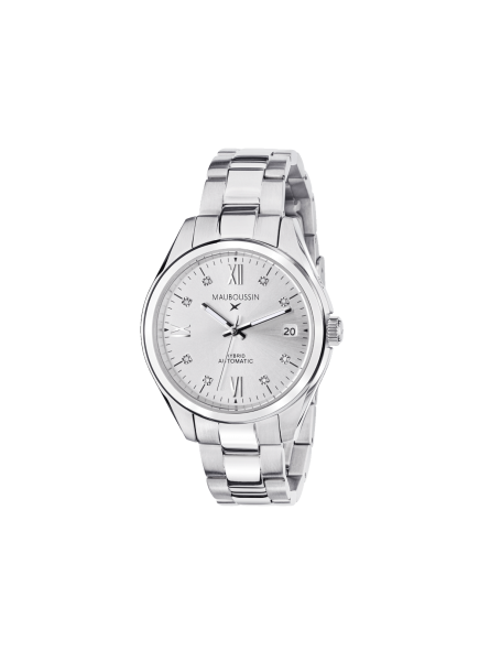Mauboussin  - Montre Silicon Valley gris acier argenté - Ref 9586600-590