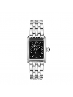 Mauboussin  - Montre Rue Colette noir acier argenté - Ref 9626100-700