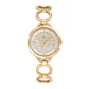 Girl Only - Montre Femme Cadran blanc, bracelet acier doré - Ref 695556