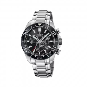 Festina - Montre Homme acier - Chrono - cadran noir - Ref F20042/4