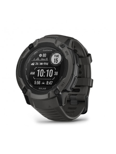 Garmin - Montre Homme connectée - Instinct 2 x solar, graphite - Ref 010-02805-00