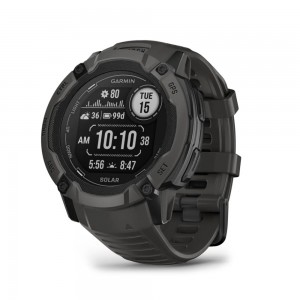 Garmin - Montre Homme connectée - Instinct 2 x solar, graphite - Ref 010-02805-00