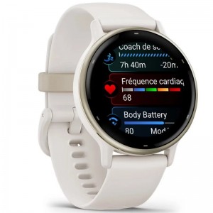 Garmin - Montre connectée mixte - VIVOACTIVE 5 GPS WIFI - blanc - Ref 010-02862-11