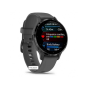 Garmin - Montre connectée mixte - VENU 3S GPS WIFI - Bracelet silicone gris - Ref 010-02785-00