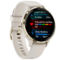 Garmin - Montre connectée mixte - VENU 3S GPS WI-FI - Bracelet silicone ivoire - Ref 010-02785-04