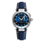 Herbelin - Montre Homme Newport Mareographe - Bracelet cuir bleu - Ref 24688A15