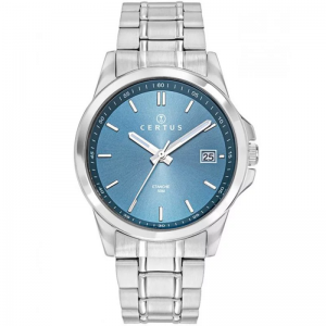 Certus - Montre Homme Cadran bleu ciel - Bracelet acier - Ref 616508