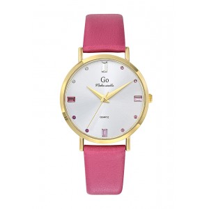 Girl Only - Montre Femme Cadran blanc - Bracelet cuir rose - Ref 699538