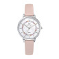 Girl Only - Montre Femme Cadran blanc - Bracelet cuir nude - Ref 699541