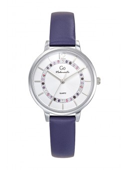 Girl Only - Montre Femme Cadran blanc - Bracelet acier bleu - Ref 699542