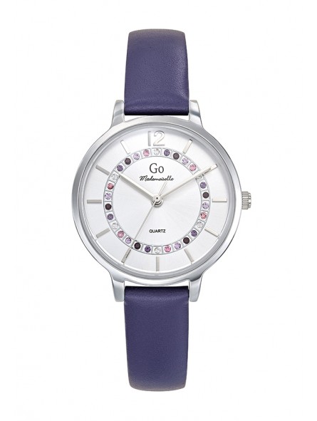 Girl Only - Montre Femme Cadran blanc - Bracelet acier bleu - Ref 699542