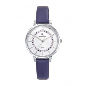 Girl Only - Montre Femme Cadran blanc - Bracelet acier bleu - Ref 699542