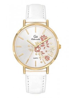 Girl Only - Montre Femme Cadran blanc - Bracelet cuir blanc - Ref 699575