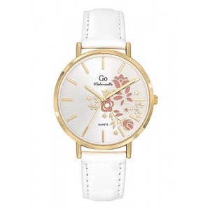 Girl Only - Montre Femme Cadran blanc - Bracelet cuir blanc - Ref 699575