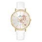 Girl Only - Montre Femme Cadran blanc - Bracelet cuir blanc - Ref 699575