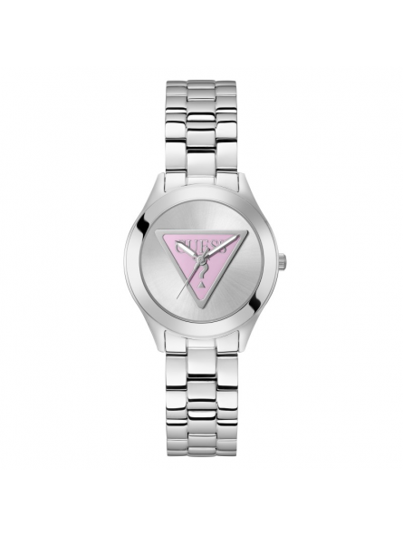 Guess - Montre Femme Tri-Plaque - Acier argenté - Ref GW0675L1