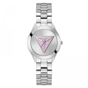 Guess - Montre Femme Tri-Plaque - Acier argenté - Ref GW0675L1