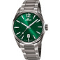 Lotus - Montre Homme Cadran vert - Bracelet acier gris anthracite - Ref 18684/4
