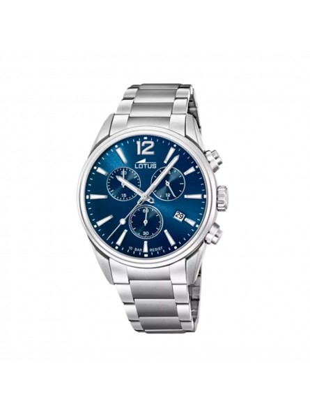 Lotus - Montre Homme Cadran bleu - Bracelet acier - Ref 18690/1